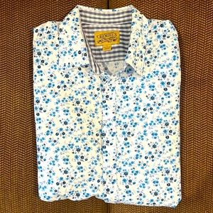 Cremieux Blue Floral Men’s Long Sleeve Shirt NWOT Sz L